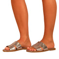 Silver - Front - Where´s That From Womens-Ladies Mae Instep Strap Sandals