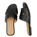 Black - Back - Where´s That From Womens-Ladies Mae Instep Strap Sandals