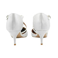 Off White - Back - Where´s That From Womens-Ladies Kennedi Satin Crossover Strap Kitten Heel Shoes