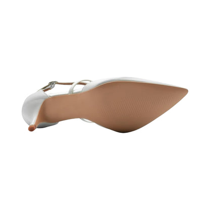 Off White - Lifestyle - Where´s That From Womens-Ladies Kennedi Satin Crossover Strap Kitten Heel Shoes