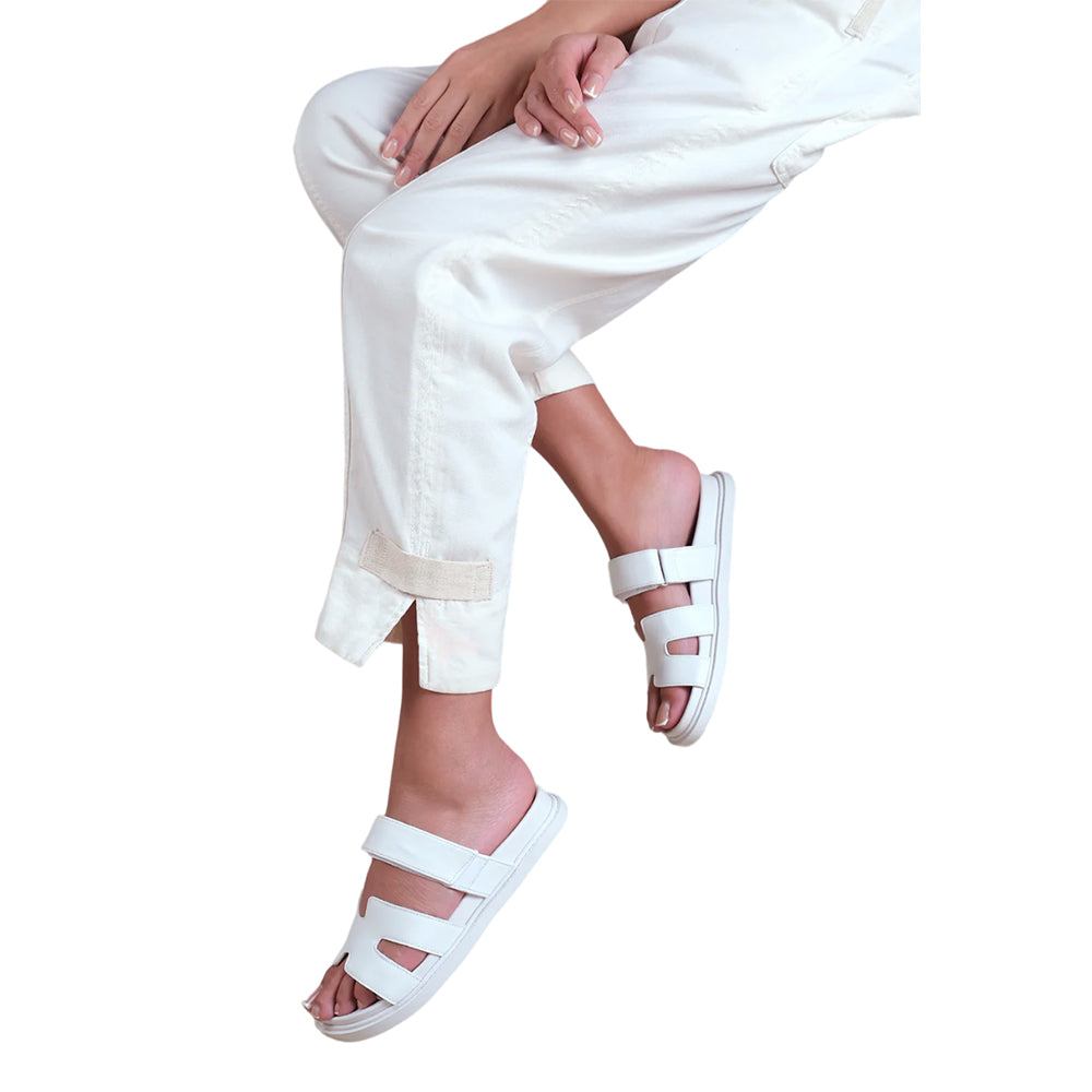 White - Side - Where´s That From Womens-Ladies Adagio Strappy Sandals