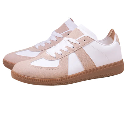 Khaki - Back - Where´s That From Womens-Ladies Swift Gum Sole Lace Up Trainers