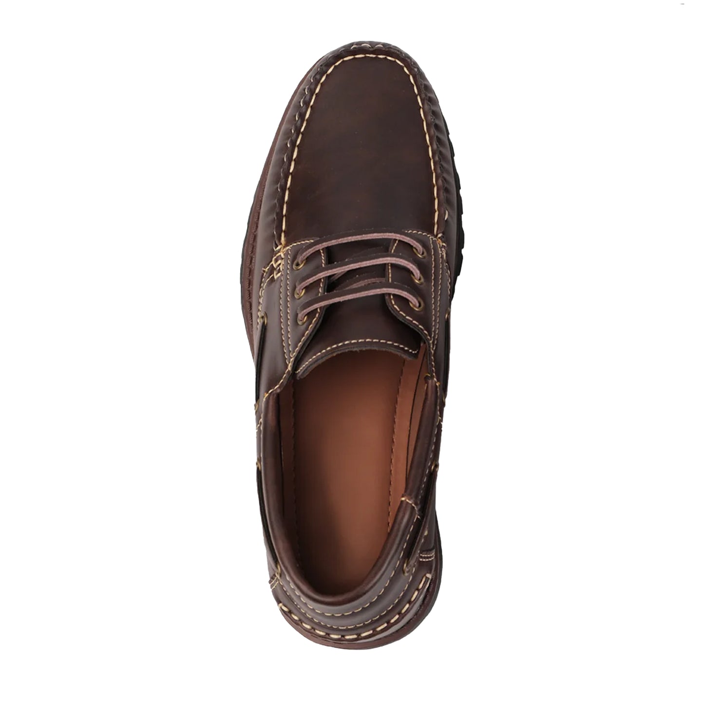 Brown - Side - Where´s That From Mens Isaac Chunky Boat Shoes
