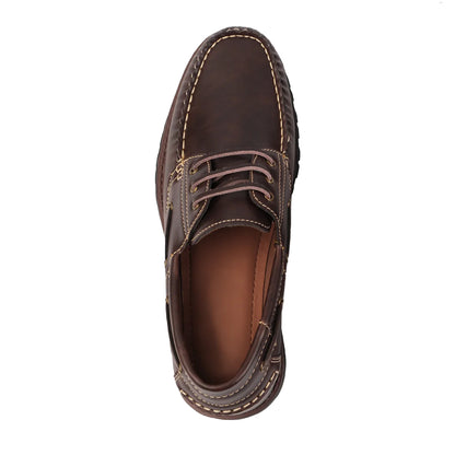 Brown - Side - Where´s That From Mens Isaac Chunky Boat Shoes