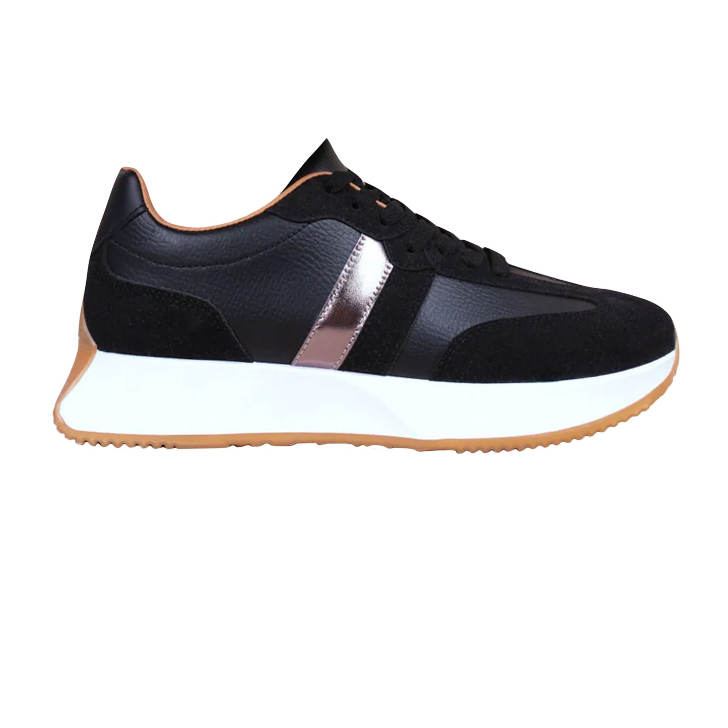 Black-Gun Metal - Front - Where´s That From Womens-Ladies Pulse Running Trainers
