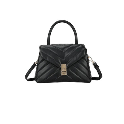 Black - Front - Where´s That From Auri Buckle Grab Handle Handbag