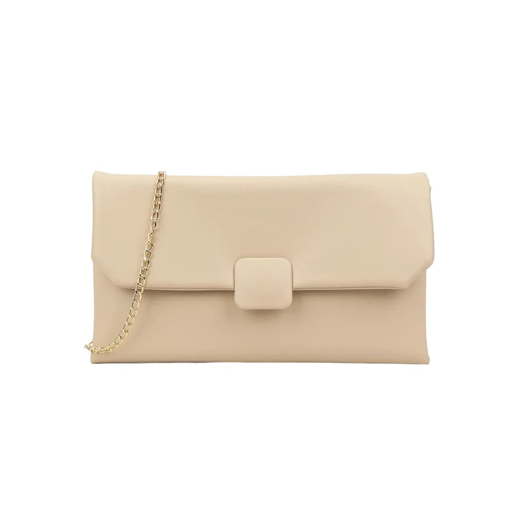 Beige - Front - Where´s That From Deltaz Clutch Bag