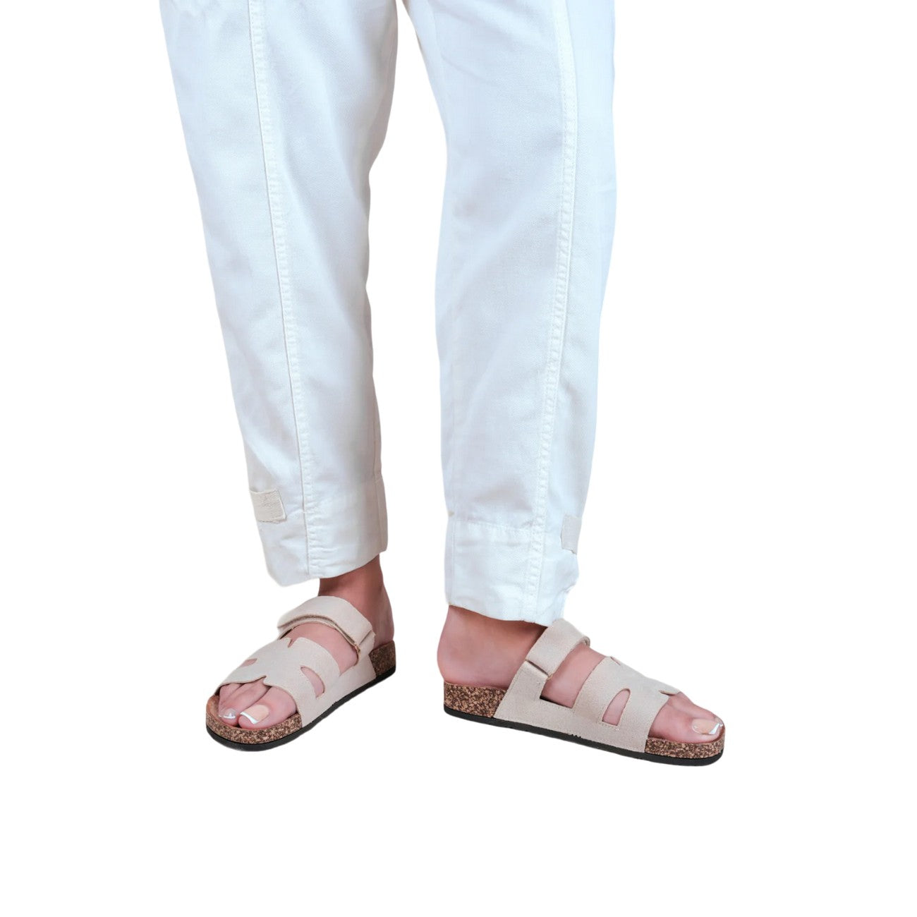 Beige - Back - Where´s That From Womens-Ladies Pisa Strappy Flat Sandals