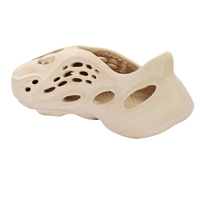 Beige - Back - Where´s That From Womens-Ladies Serena Cut Out Rubber Slip-on Trainers