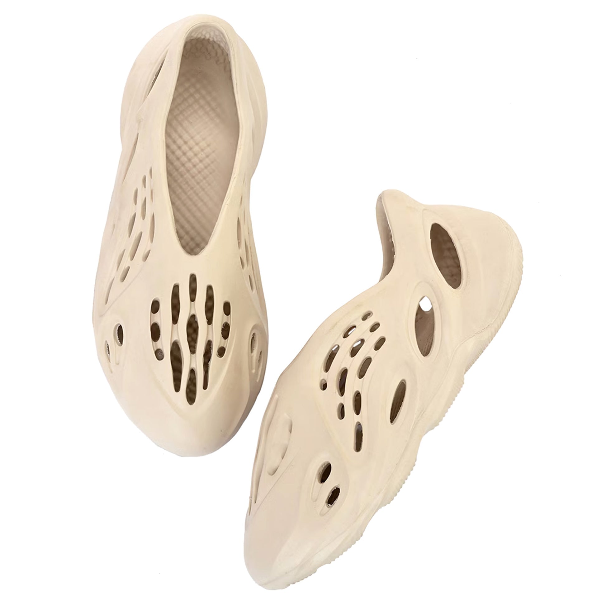 Beige - Side - Where´s That From Womens-Ladies Serena Cut Out Rubber Slip-on Trainers