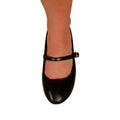 Black - Side - Where´s That From Womens-Ladies Josie Faux Leather Straps Ballerina Flats