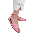 Pink - Back - Where´s That From Womens-Ladies Rome Cut Out Ankle Strap Sandals
