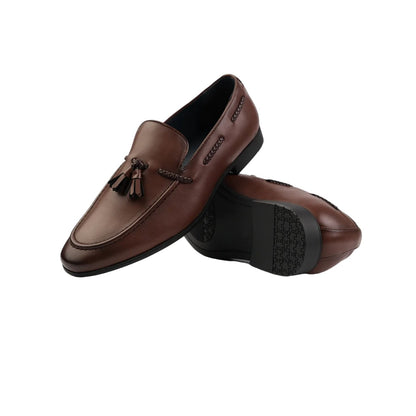 Brown - Lifestyle - Where´s That From Mens Bradley Braided Slip-on Loafers