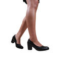 Black - Side - Where´s That From Womens-Ladies Melrose Faux Leather Medium Block Court Shoes
