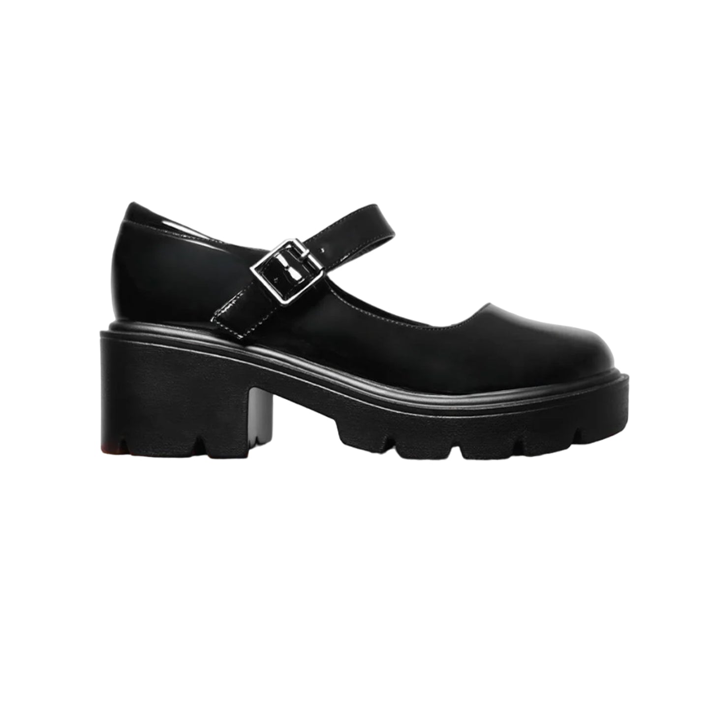 Black - Front - Where´s That From Womens-Ladies Rylee Retro Platform Block Heel Mary Janes