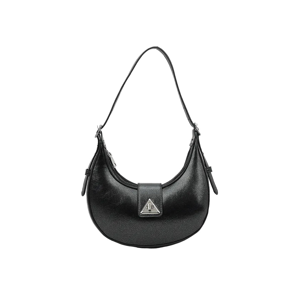Black - Front - Where´s That From Alma Curved Shoulder Bag
