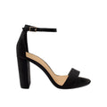 Black - Front - Where´s That From Womens-Ladies Skye Strappy Suede Buckle Block Heel Sandals