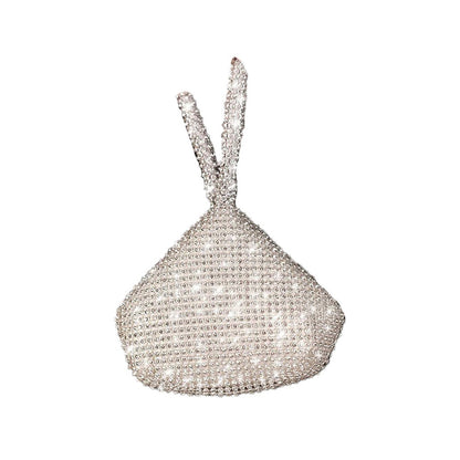 Silver - Front - Where´s That From Nicki Diamante Chainmail Mini Handbag