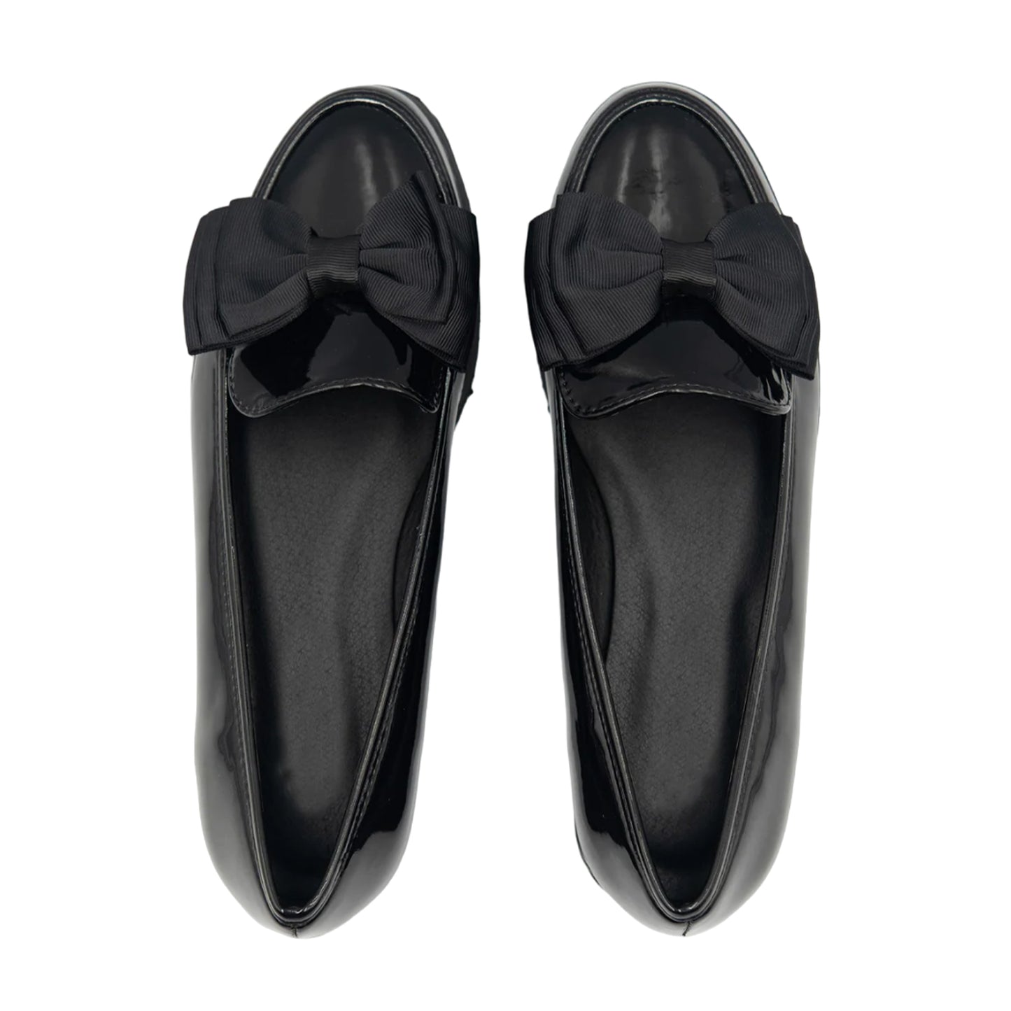 Black Patent - Side - Where´s That From Girls Juliette Slip-on Loafers