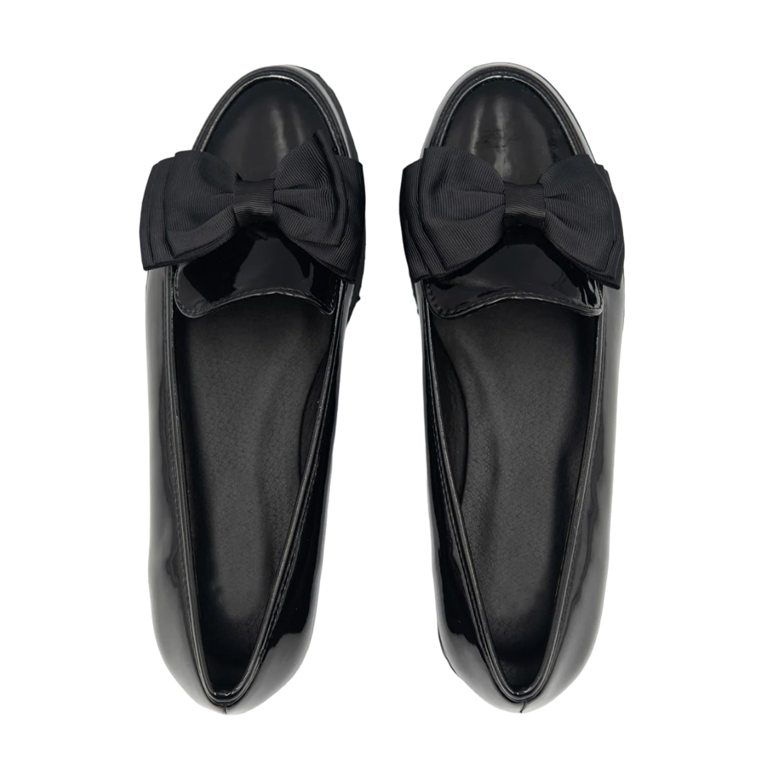 Black Patent - Side - Where´s That From Girls Juliette Slip-on Loafers