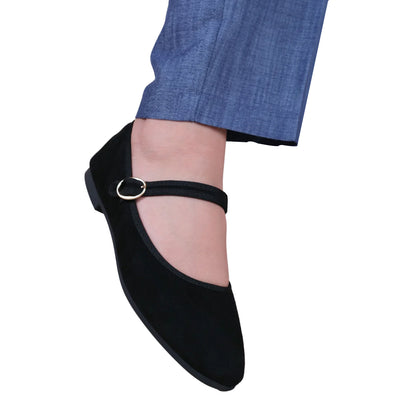 Black - Front - Where´s That From Womens-Ladies Berlin Adjustable Strap Pumps