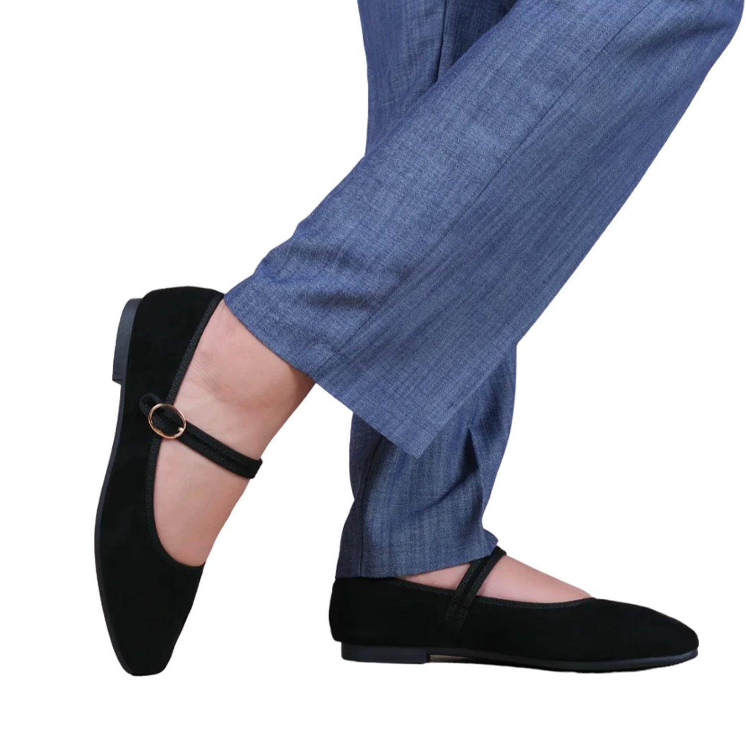 Black - Side - Where´s That From Womens-Ladies Berlin Adjustable Strap Pumps