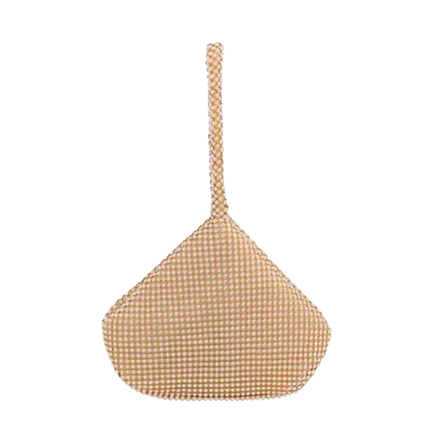 Gold - Front - Where´s That From Stream Diamante Chainmail Handbag