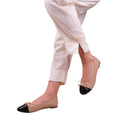 Nude - Side - Where´s That From Womens-Ladies Janice PU Bow Detail Flat Ballerina Flats