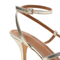 Gold - Pack Shot - Where´s That From Womens-Ladies Austin PU Crossover Strap Wide Sandals