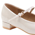 Cream - Lifestyle - Where´s That From Womens-Ladies Minsk Patent Leather Buckle Detail Low Heel Pumps