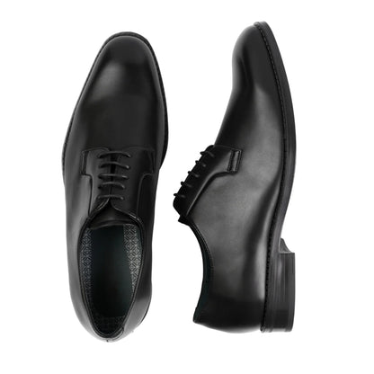 Black - Side - Where´s That From Mens PU Lace Up Derby Shoes