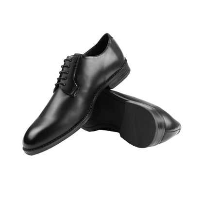 Black - Pack Shot - Where´s That From Mens PU Lace Up Derby Shoes