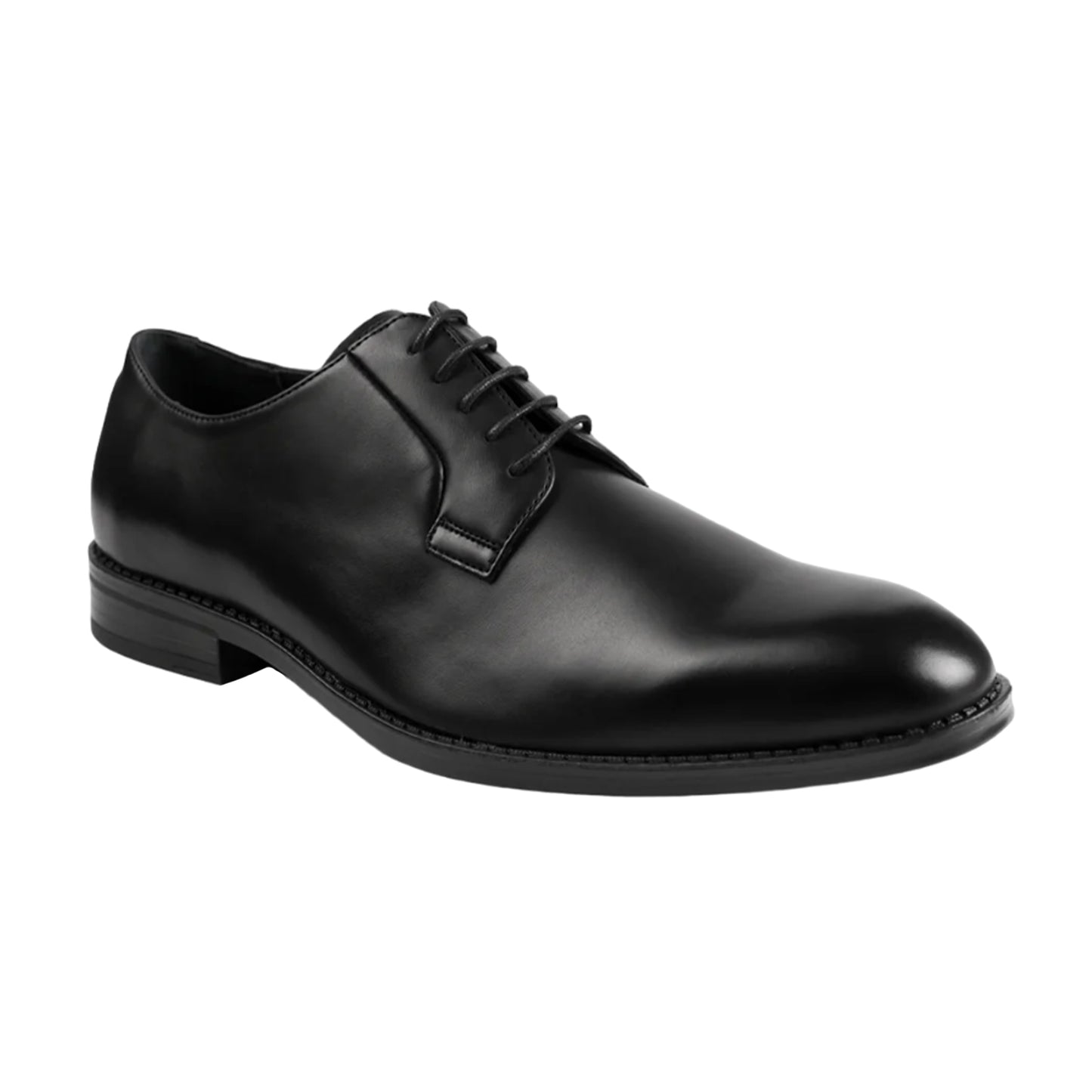 Black - Front - Where´s That From Mens PU Lace Up Derby Shoes