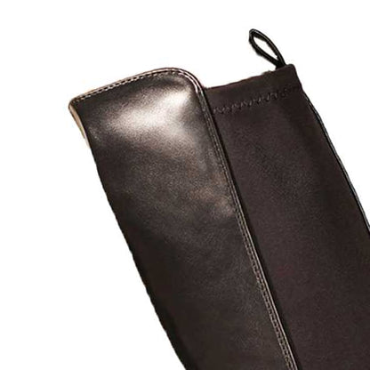 Black - Pack Shot - Where´s That From Womens-Ladies Parker PU Side Zip Knee-High Boots