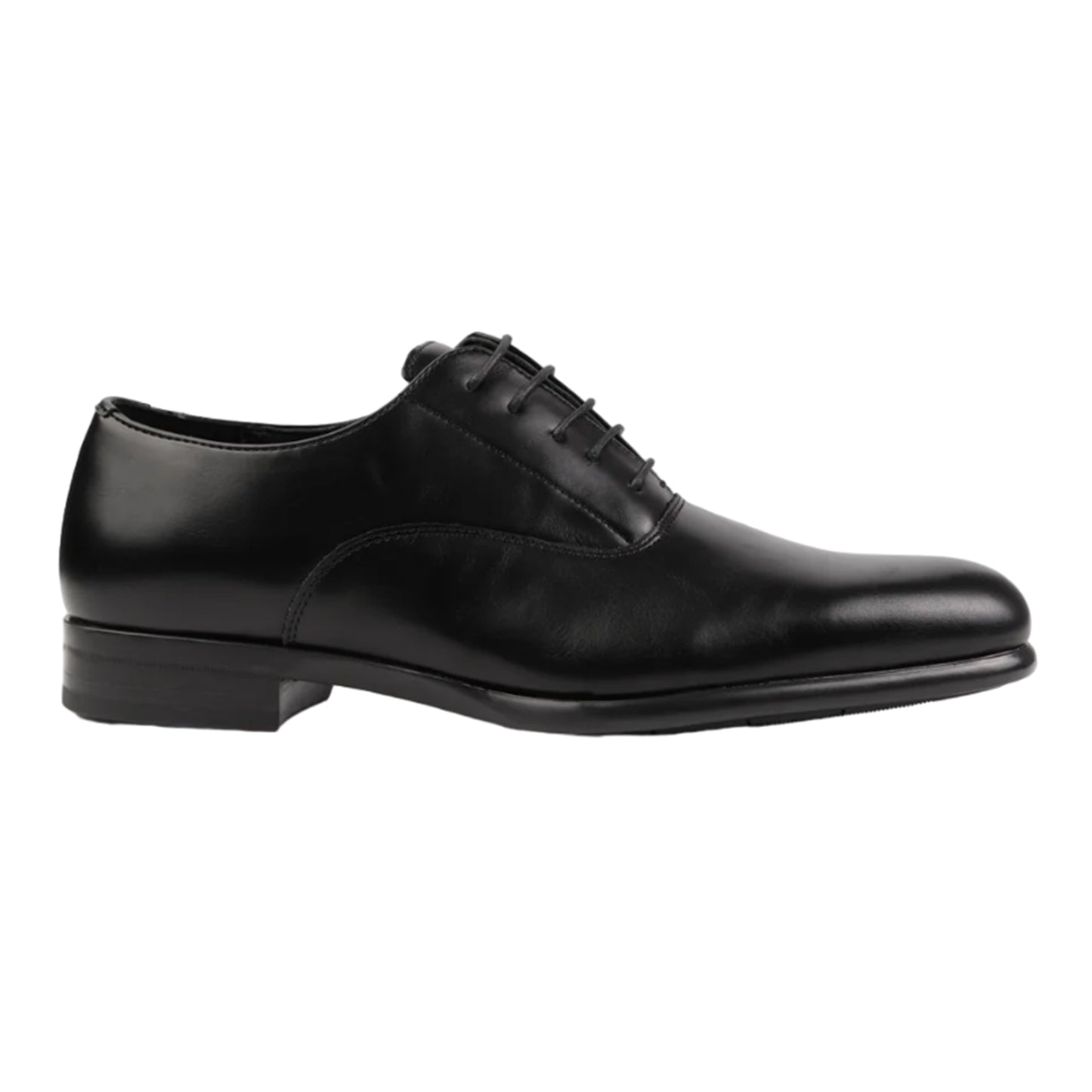 Black - Back - Where´s That From Mens Ryan Faux Leather Lace Up Oxford Shoes