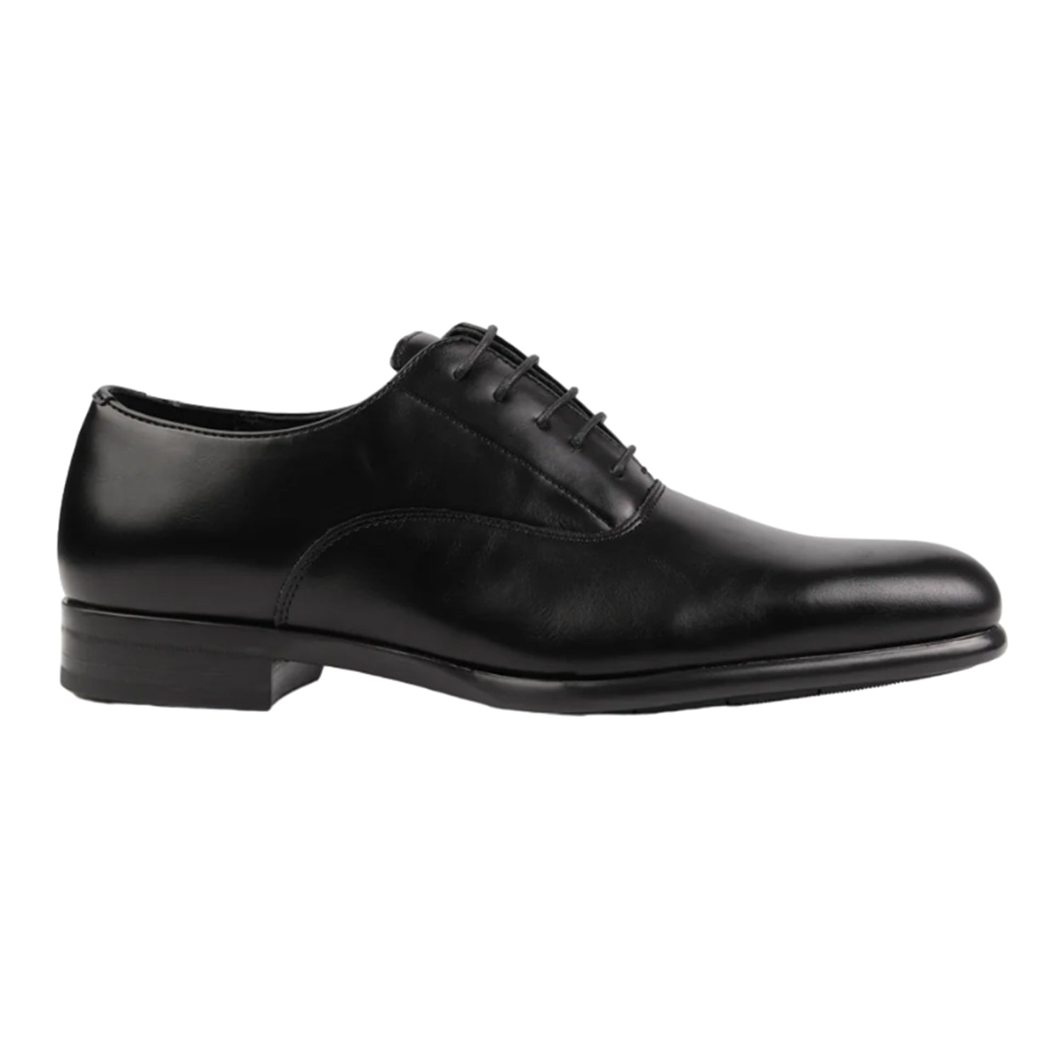 Black - Back - Where´s That From Mens Ryan Faux Leather Lace Up Oxford Shoes