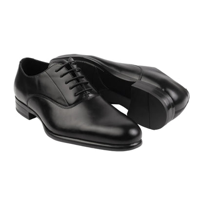 Black - Side - Where´s That From Mens Ryan Faux Leather Lace Up Oxford Shoes