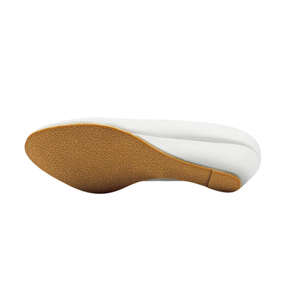 White - Side - Where´s That From Womens-Ladies Kieran Low Wedge Court Shoes