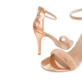 Rose Gold - Back - Where´s That From Womens-Ladies Sabra Diamante High Stiletto Heel Sandals