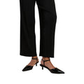Black - Side - Where´s That From Womens-Ladies Malta Patent Leather Pointed Wide Kitten Heel High Heels