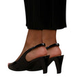 Black - Back - Where´s That From Womens-Ladies Square Toe Mid Heel High Heels