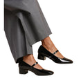 Black - Side - Where´s That From Womens-Ladies Oslo Square Toe Wide Low Block Heel Pumps