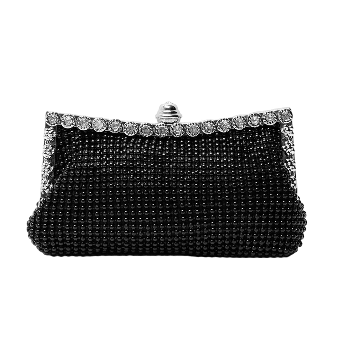 Black - Front - Where´s That From Caroline Embellished Crystal Evening Clutch Bag