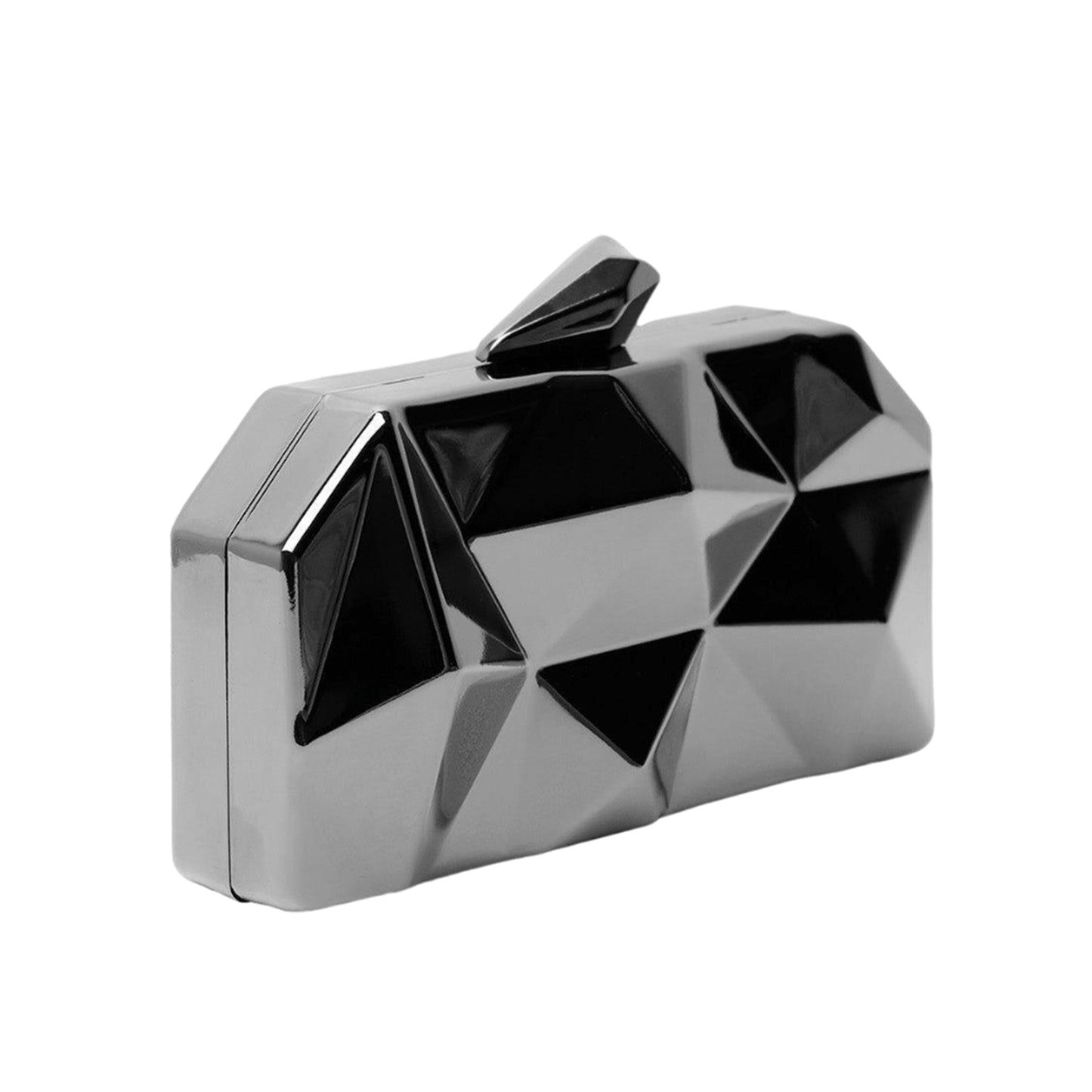 Black - Back - Where´s That From Melanie Geometric Pattern Clutch Bag