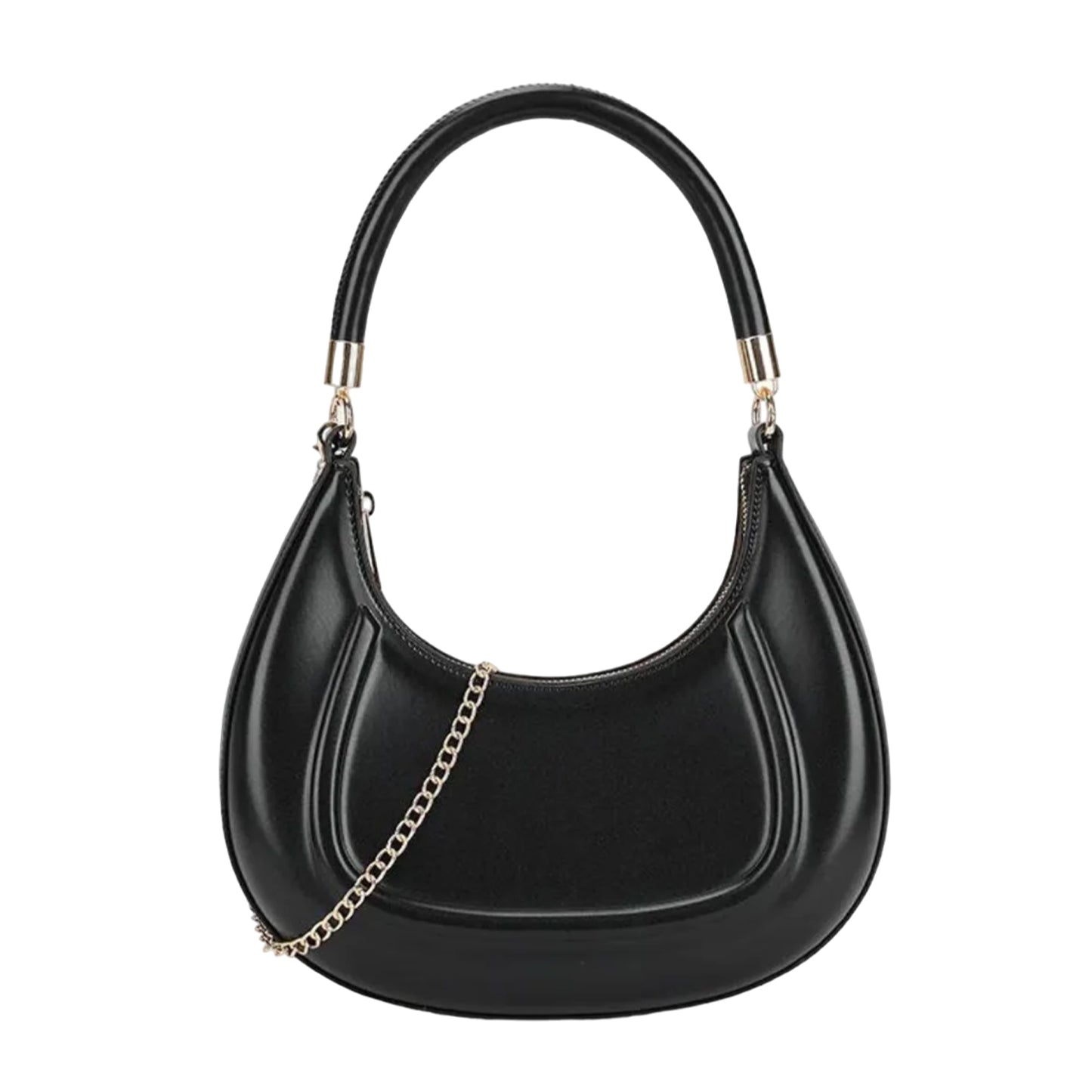 Black - Front - Where´s That From Ember Faux Leather Chain Strap Handbag