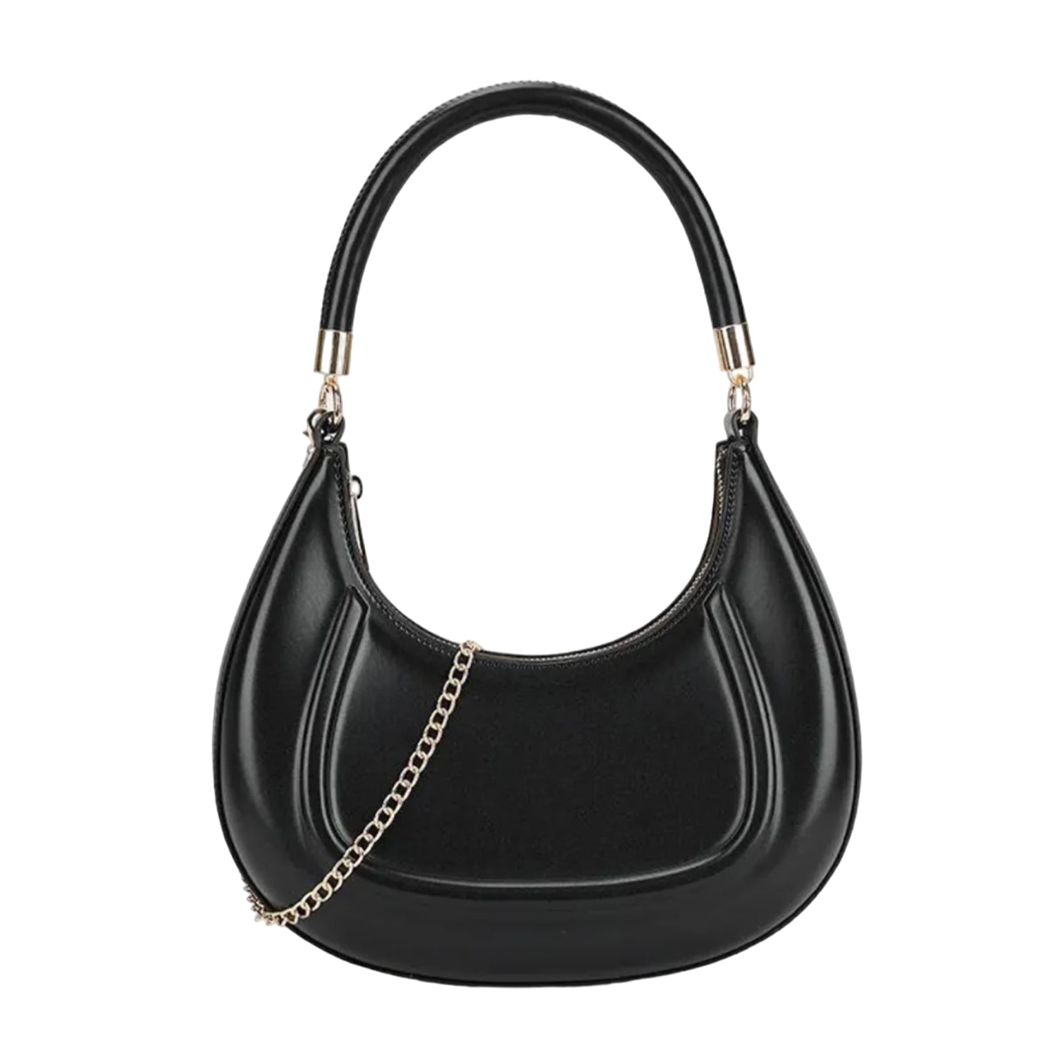 Black - Front - Where´s That From Ember Faux Leather Chain Strap Handbag