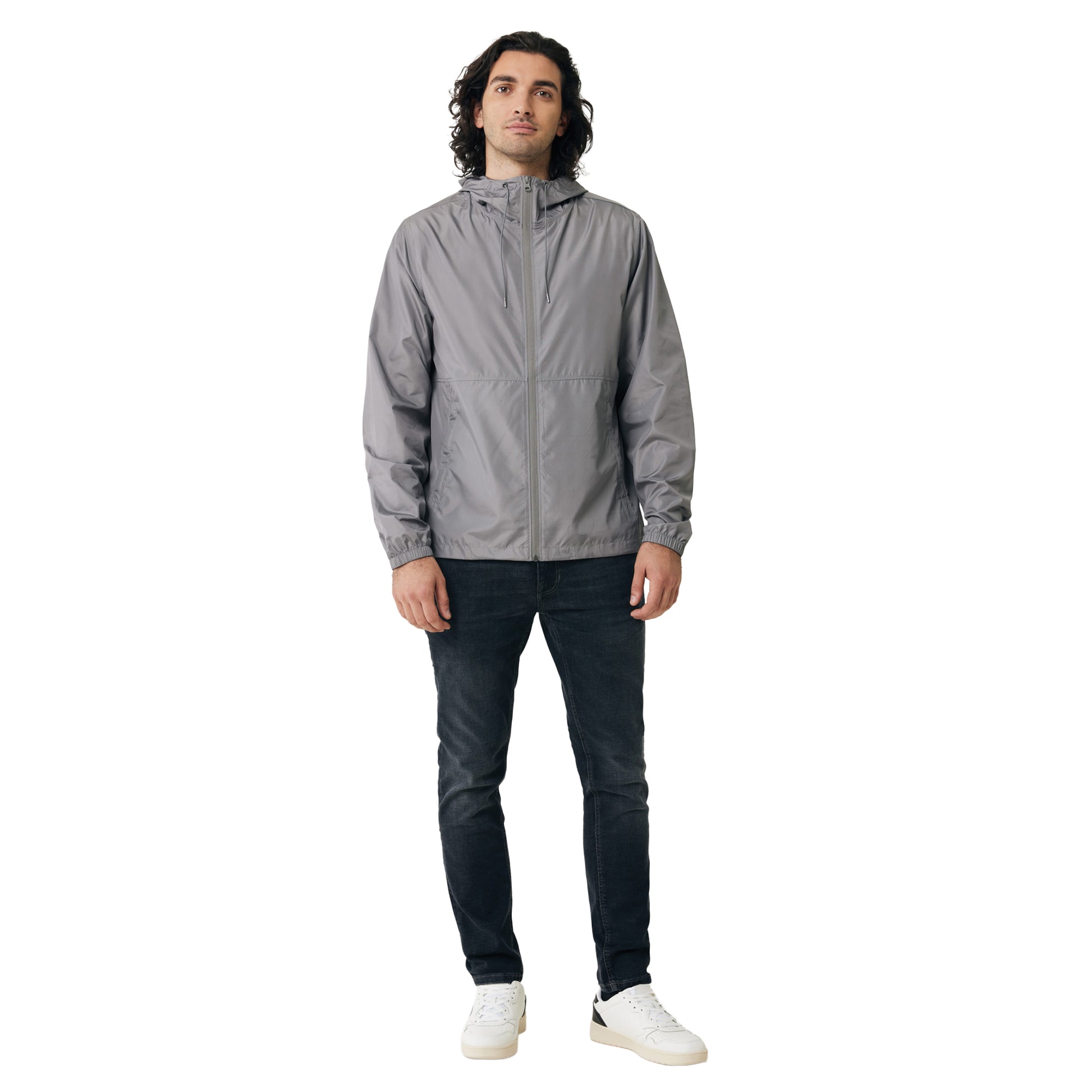 Silver Grey - Front - Iqoniq Unisex Adult Logan Recycled Polyester Lightweight Jacket