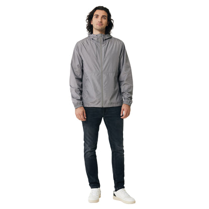 Silver Grey - Front - Iqoniq Unisex Adult Logan Recycled Polyester Lightweight Jacket
