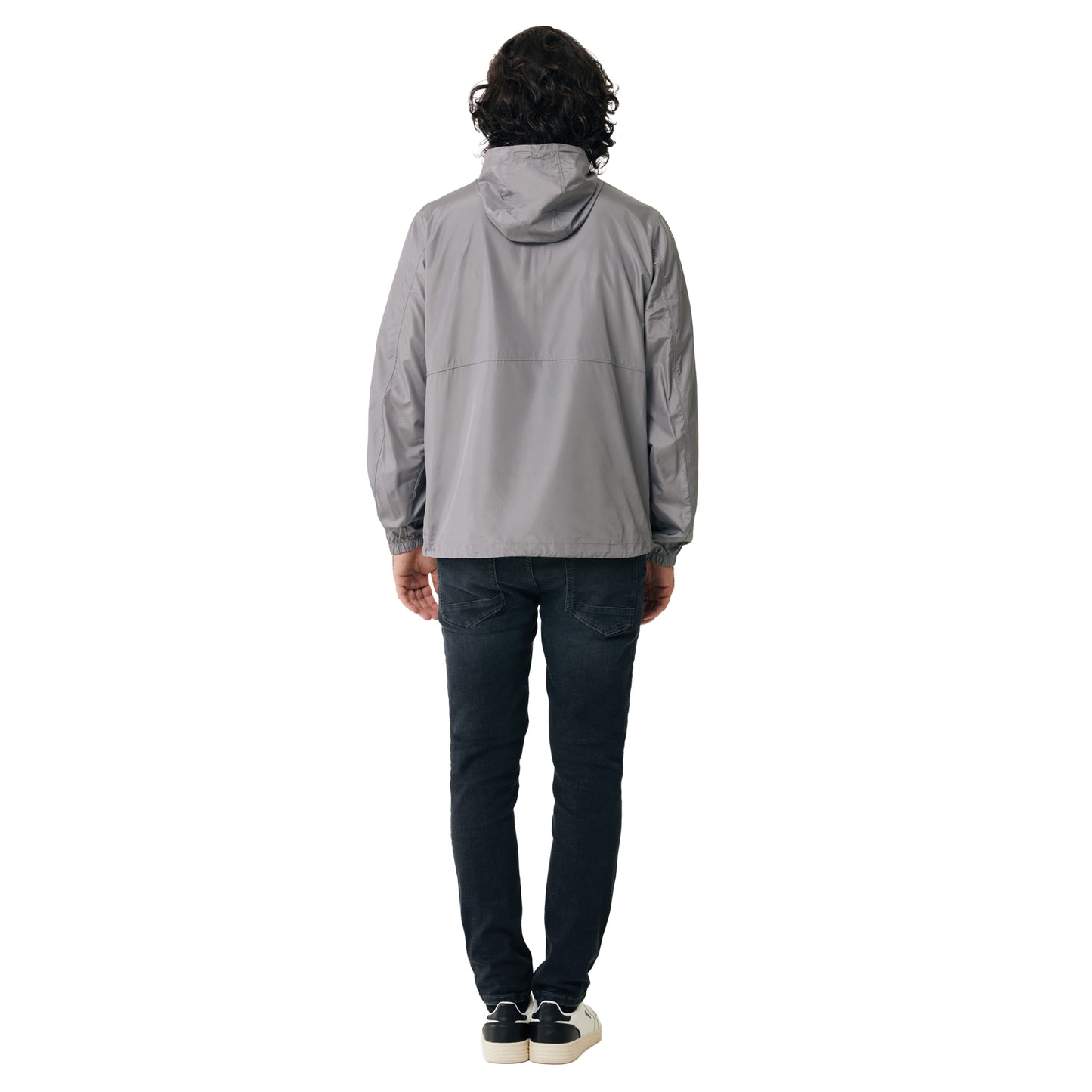Silver Grey - Back - Iqoniq Unisex Adult Logan Recycled Polyester Lightweight Jacket