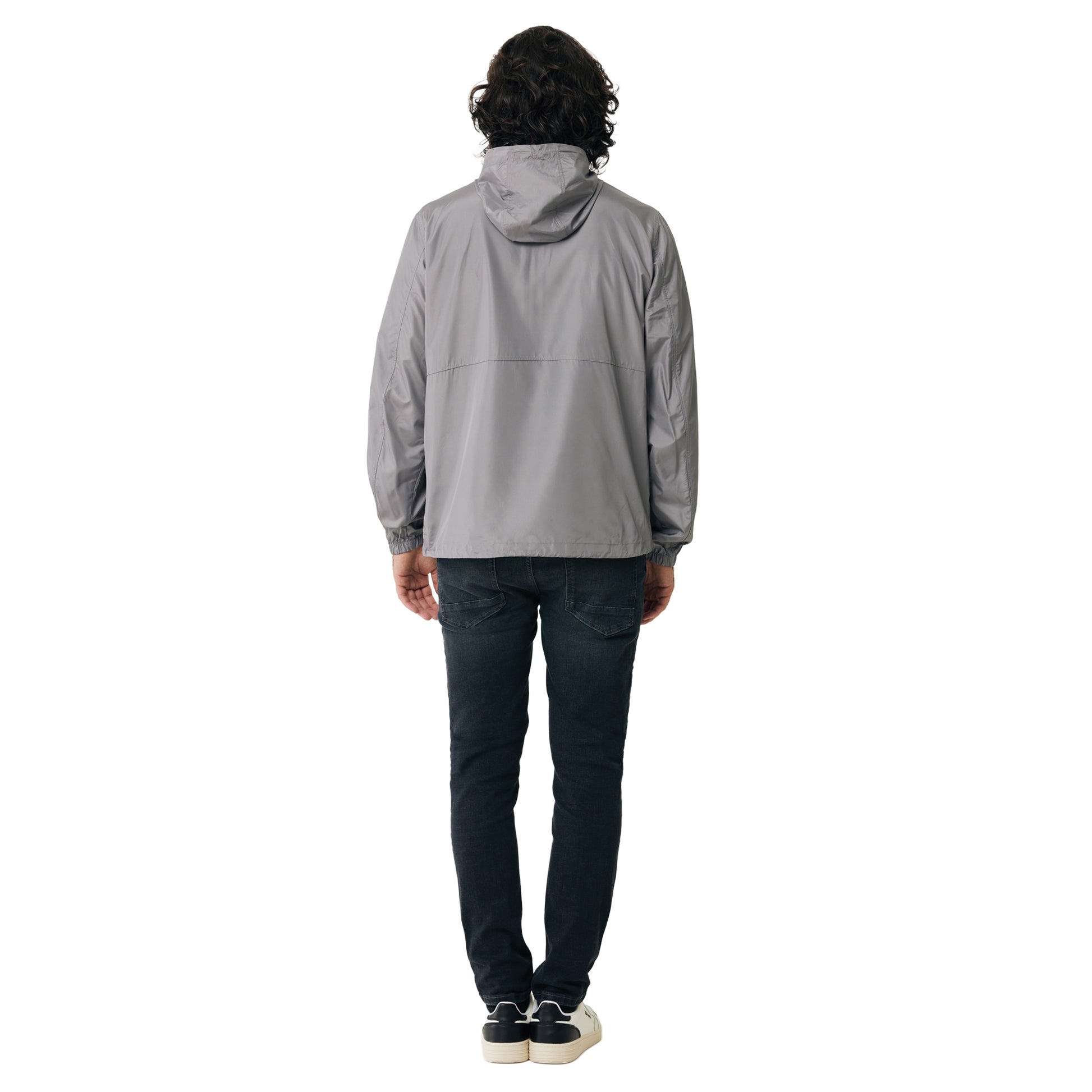 Silver Grey - Back - Iqoniq Unisex Adult Logan Recycled Polyester Lightweight Jacket